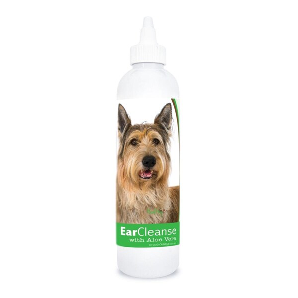Healthy Breeds 8 oz Berger Picard Ear Cleanse with Aloe Vera Cucumber Melon 840235197676 - main